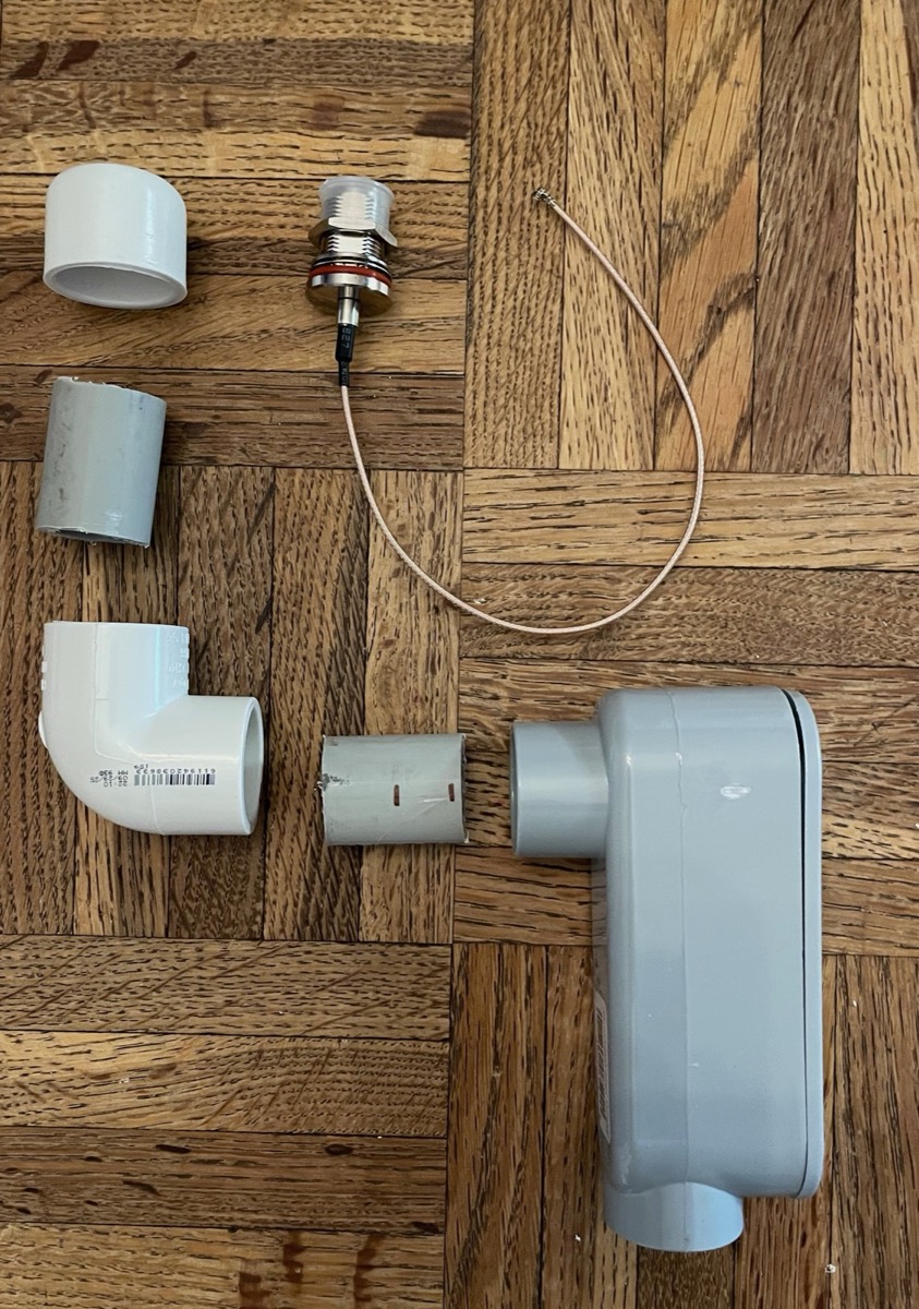 Feedthrough exploded view